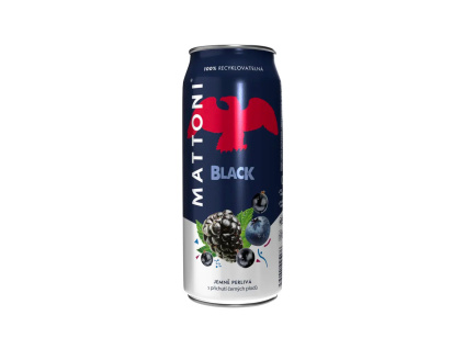 Mattoni Black plech jemne perliva 0.5l