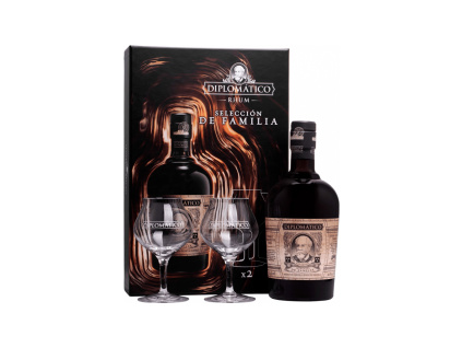 Diplomatico SELECCION DE Familia 43% 0,7l (darkové balení 2 sklenice)