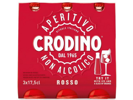 Crodino Rosso nealkoholický aperitiv 3x175ml