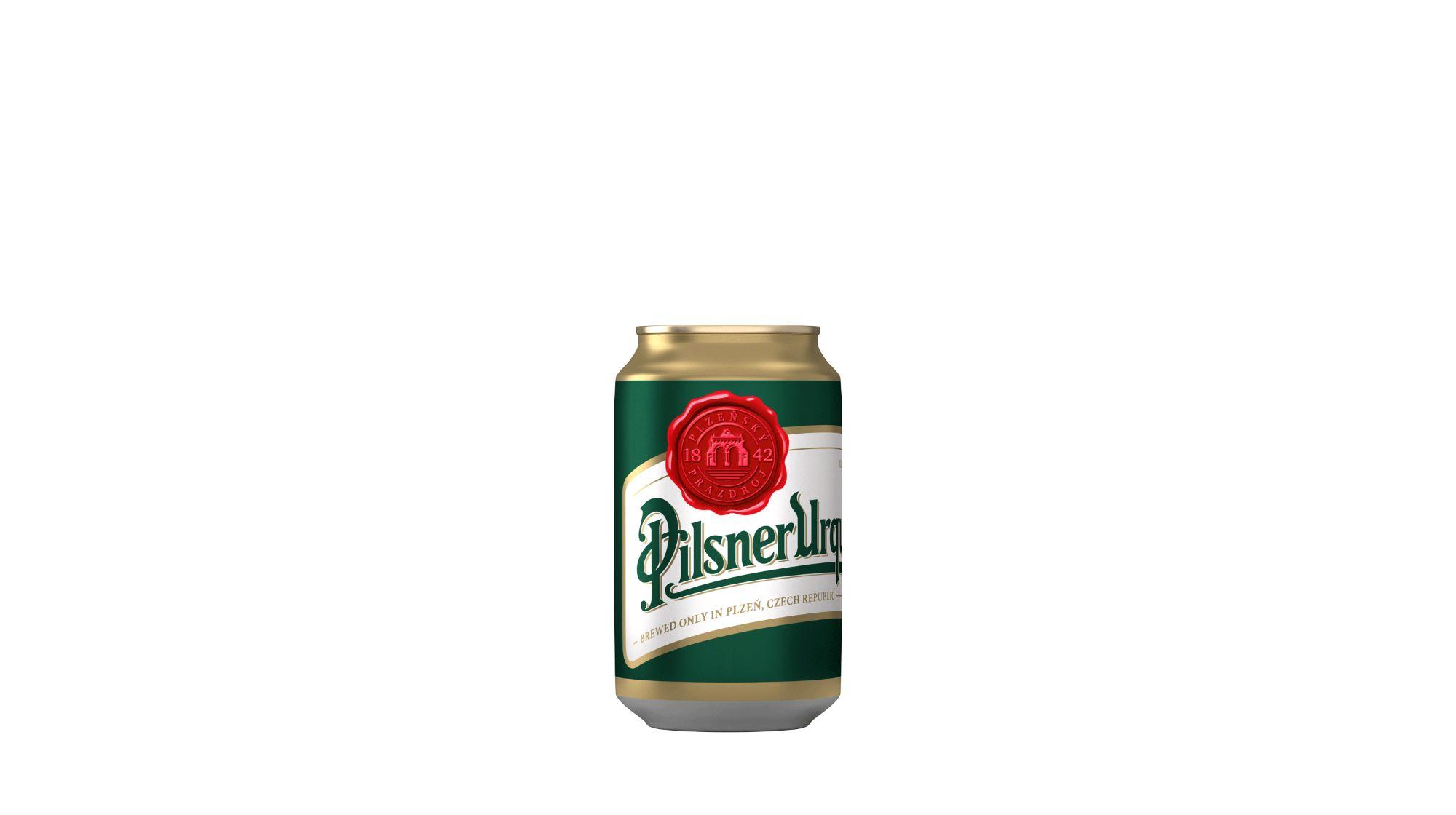 Pilsner Urquell 12° 4,4% 0,33 l (plech)