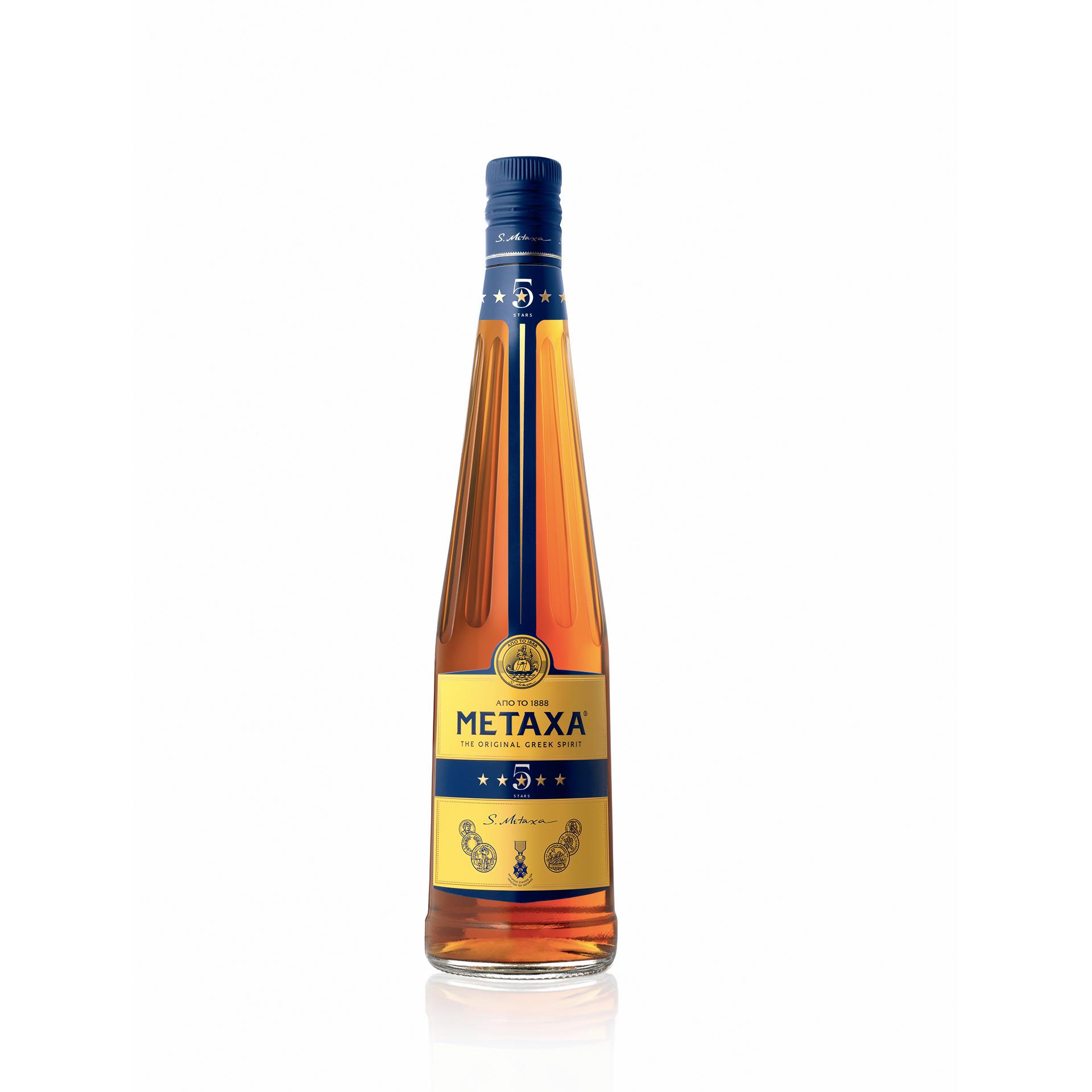 Metaxa 5* 0,7l 38% + 2x sklo GB