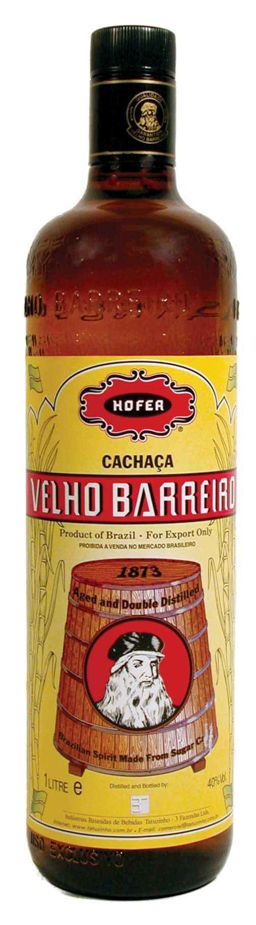 Cachaca Velho Barreiro 1l 39%