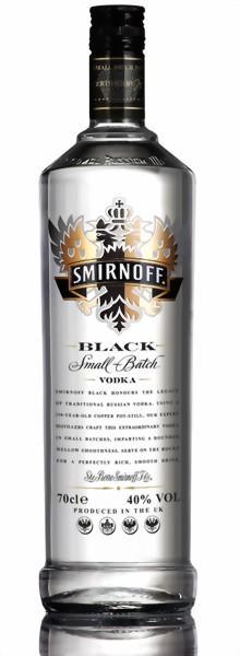 VODKA SMIRNOFF BLACK 40% 0,7l (holá láhev)