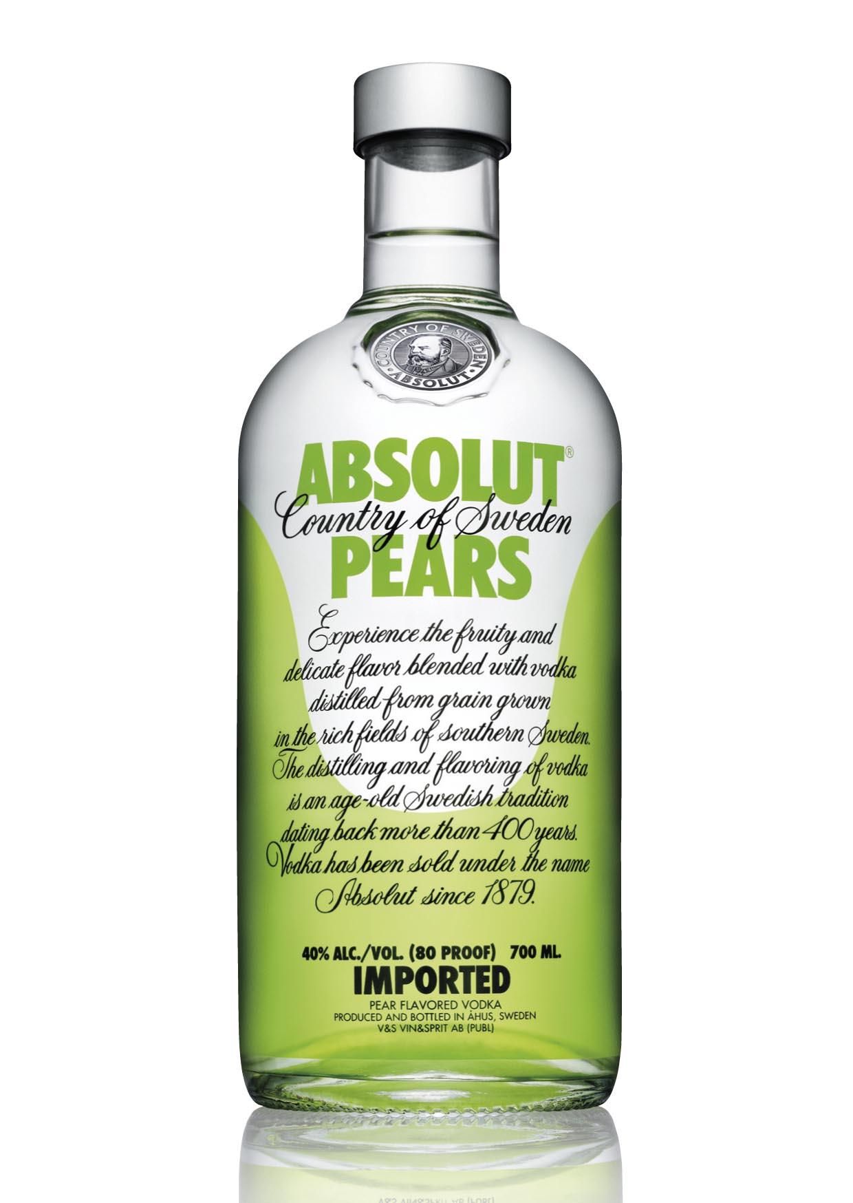 VODKA ABSOLUT HRUŠKA PEARS 40% 0,7l (holá láhev)