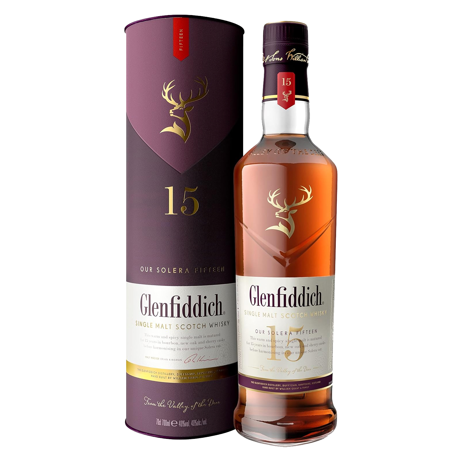 GLENFIDDICH SOLERA 15 LET 40% 0,7l (Tuba)