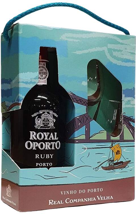 Royal Oporto Ruby 19% 0,75 l (dárkové balení 2 sklenice)