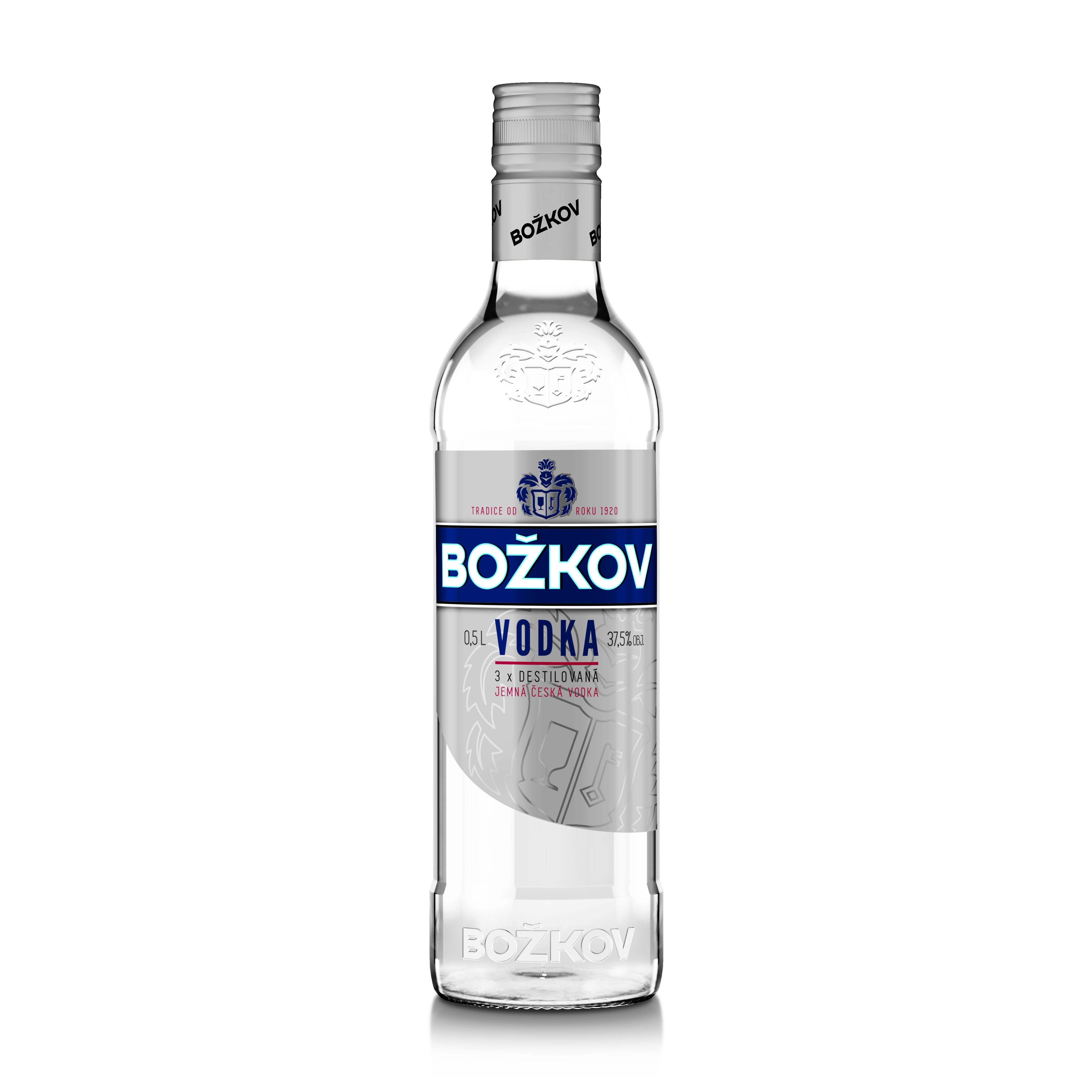VODKA BOŽKOV 37,5% 0,5l (holá láhev)