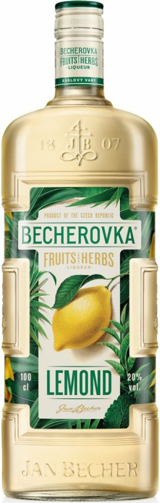 Becherovka Lemond L 20% 1l (holá láhev)