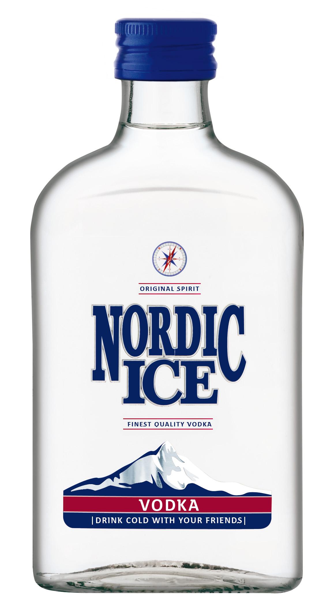 VODKA NORDIC ICE 37,5% 0,2l (holá láhev)