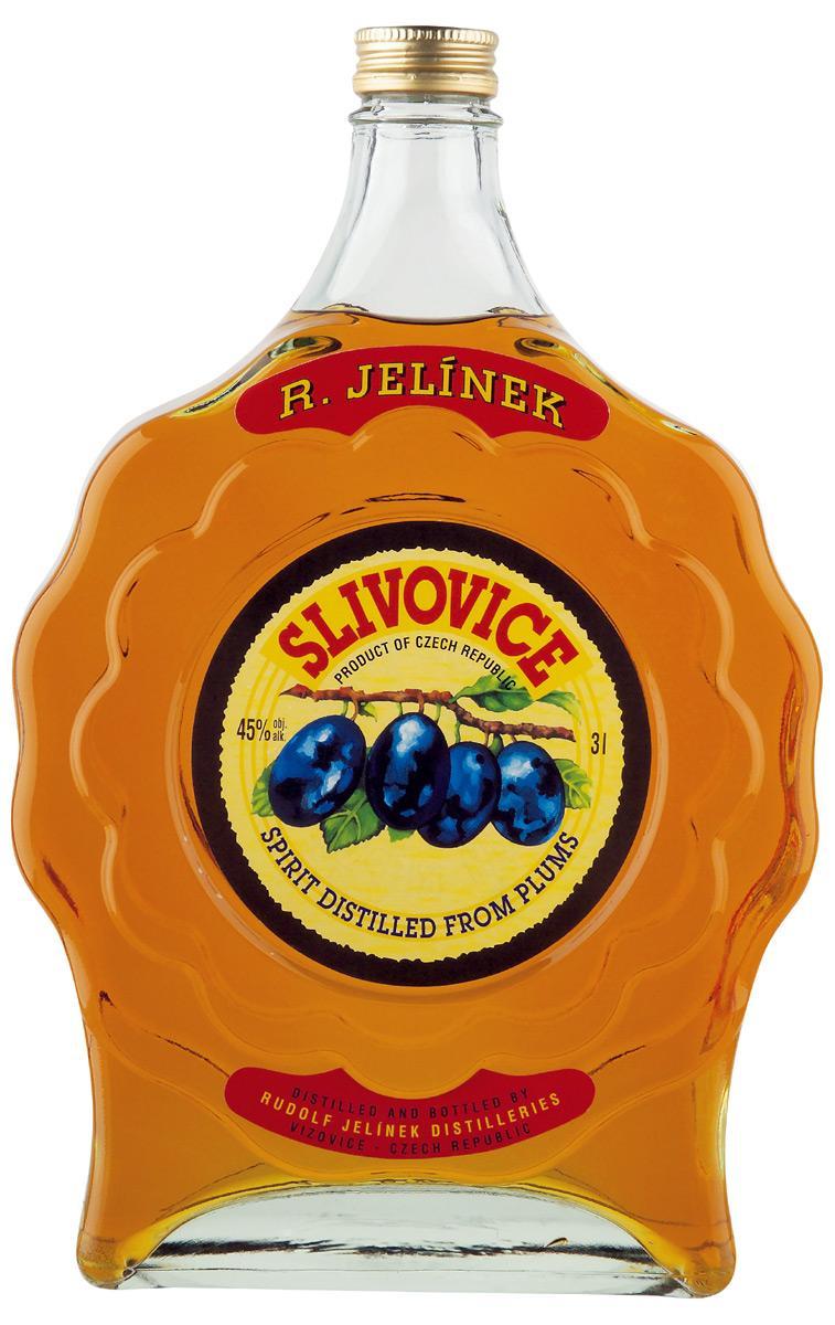 R. Jelínek Slivovice Zlatá 45% 3,0L (dárkové balení kazeta)
