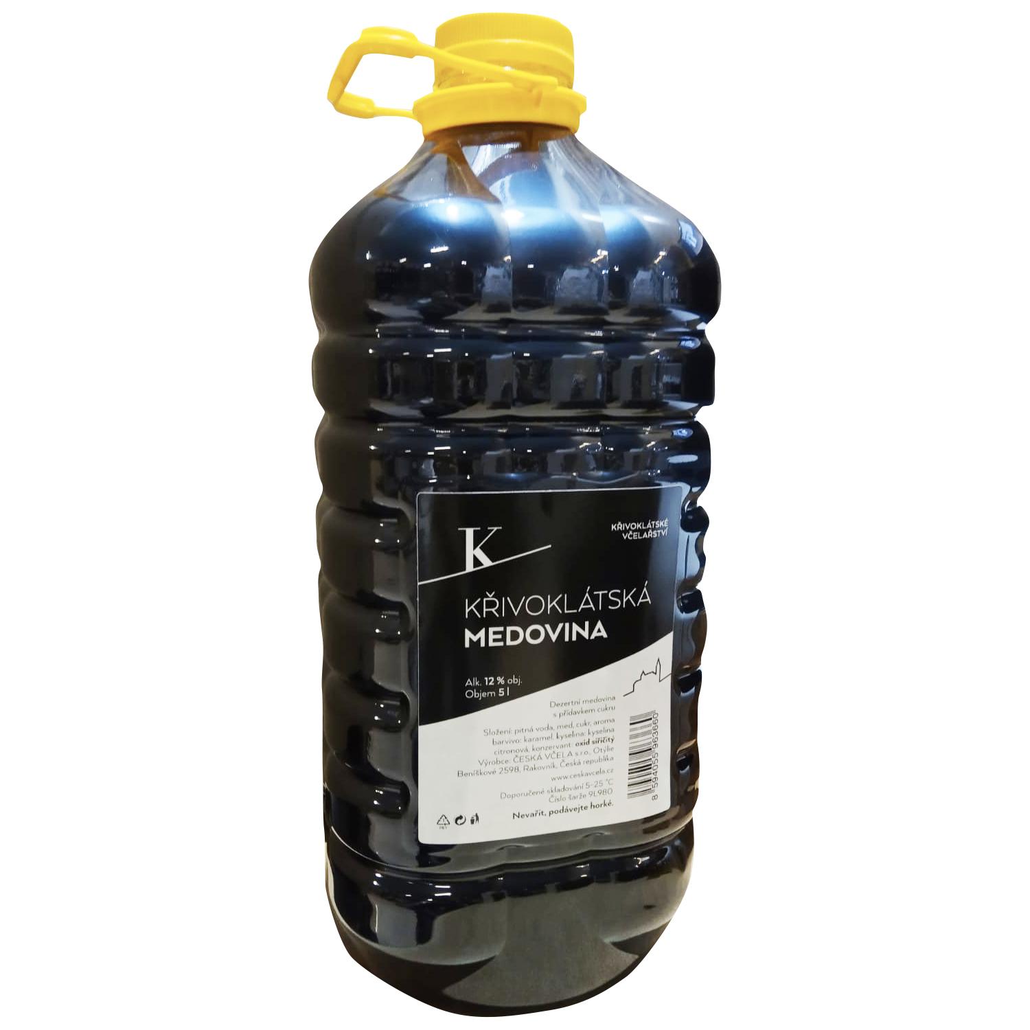 MEDOVINA KŘIVOKLÁTSKÁ 12% 14,5% 5l (holá láhev)