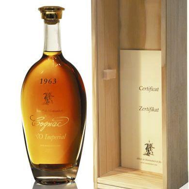 ALBERT DE MONTAUBERT COGNAC 1963 40% 0,7l (Dřevěný obal)
