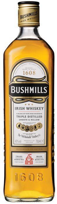 BUSHMILLS IRISH WHISKEY 40% 1l (holá láhev)
