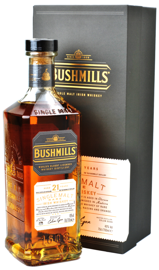 Malt Bushmills 21y 40% 0,7l (Tuba)