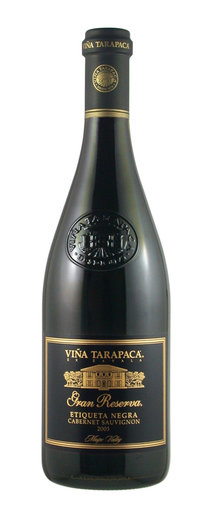 Tarapacá - Cabernet Sauvignon, 2019, Gran reserva Etiqueta Negra, 0,75l