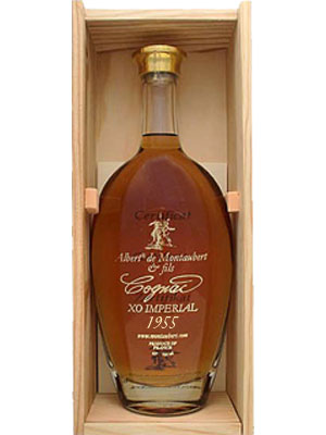 ALBERT DE MONTAUBERT COGNAC 1955 40% 0,7l (Dřevěný obal)