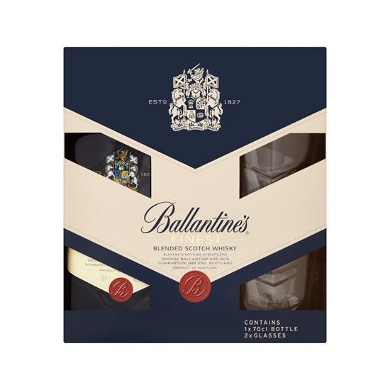 Ballantine's + 2 sklenice