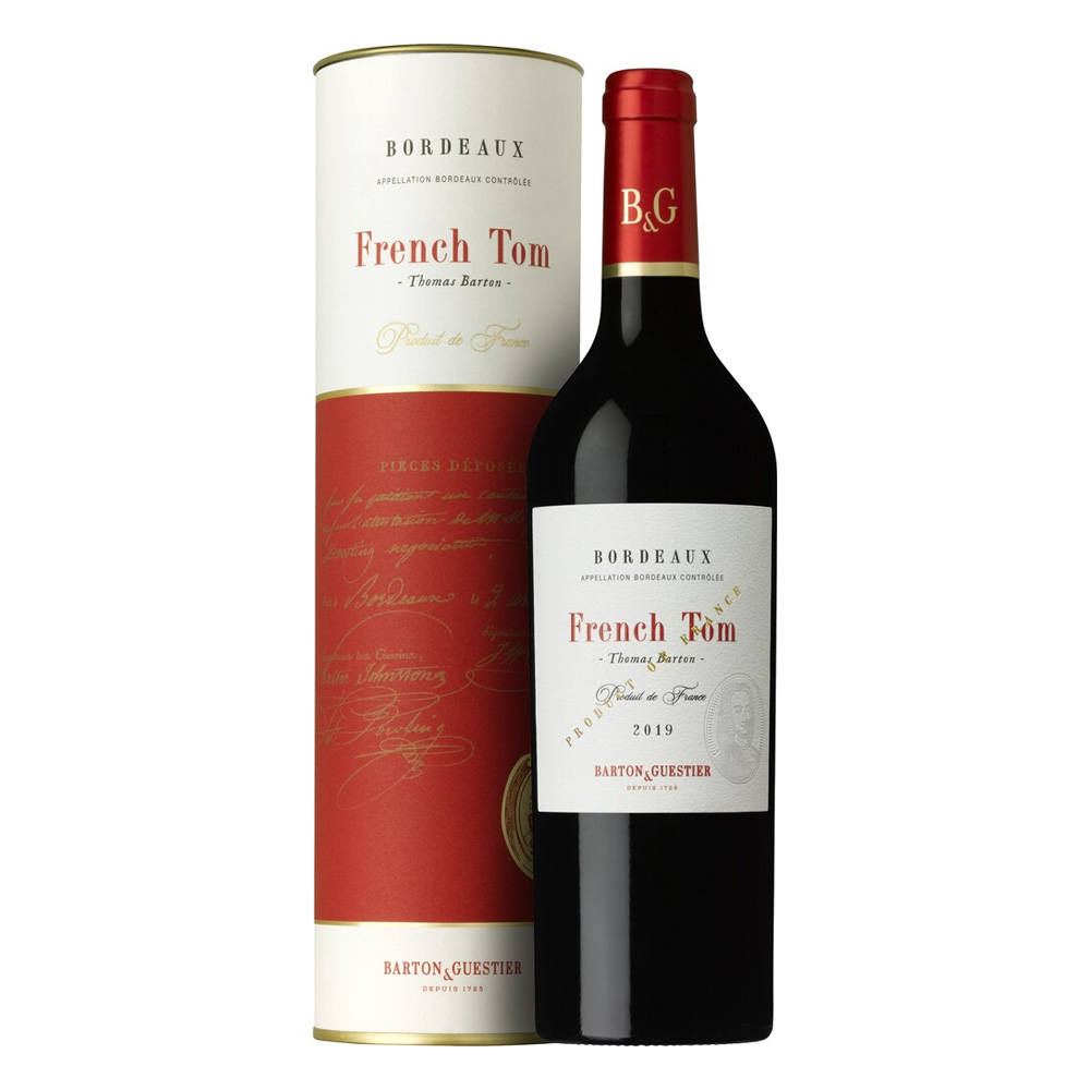 BORDEAUX AOC FRENCH TOM, ČERVENÉ 0,75L, DÁRK.BALENÍ