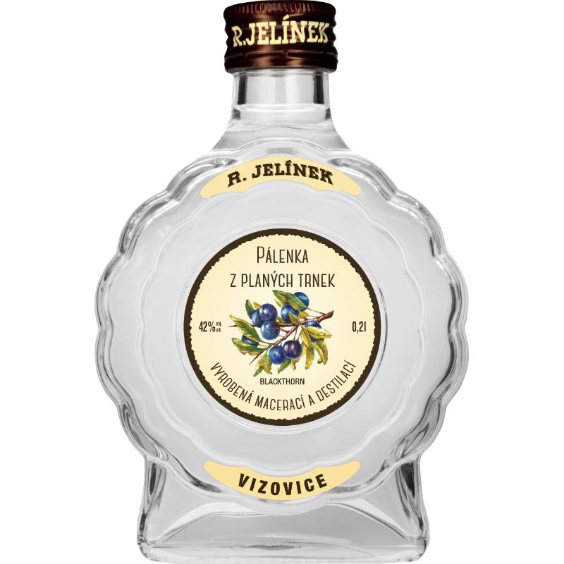 Pálenka z planých trnek 42 % 0,2 l Rudolf Jelínek