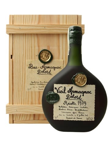 ARMAGNAC DELORD MILLÉSIMÉS 1979 40% 0,7 (Dřevěný obal)