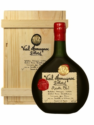 ARMAGNAC DELORD MILLÉSIMÉS 1941 40% 0,7 (Dřevěný obal)