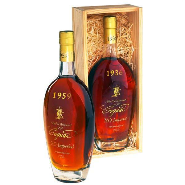 ALBERT DE MONTAUBERT COGNAC 1959 40% 0,7l (Dřevěný obal)
