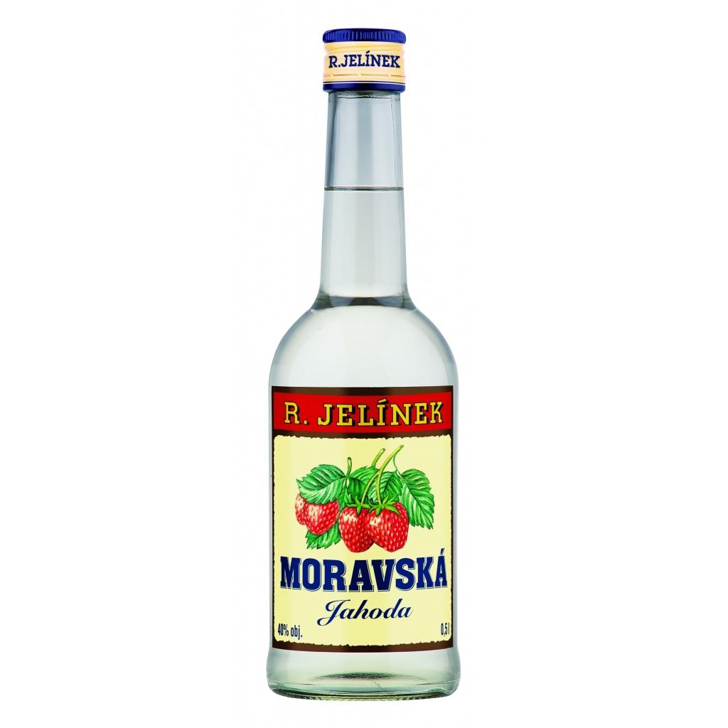 Moravská Jahoda Rudolf Jelínek 35% 0,5l (holá láhev)