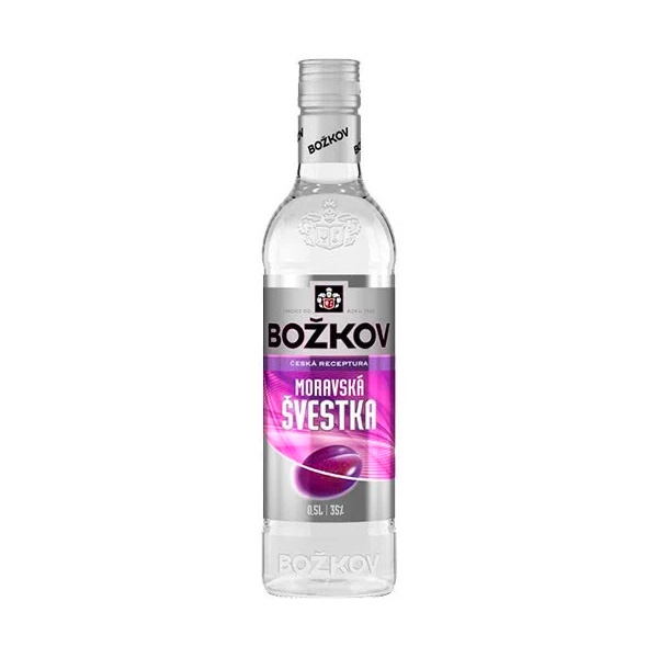 Moravská švestka Božkov 35% 1l (holá láhev)