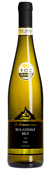 Víno Blatel, a.s. RULANDSKÉ BÍLÉ 2012 VOC BLATEL 0,75L