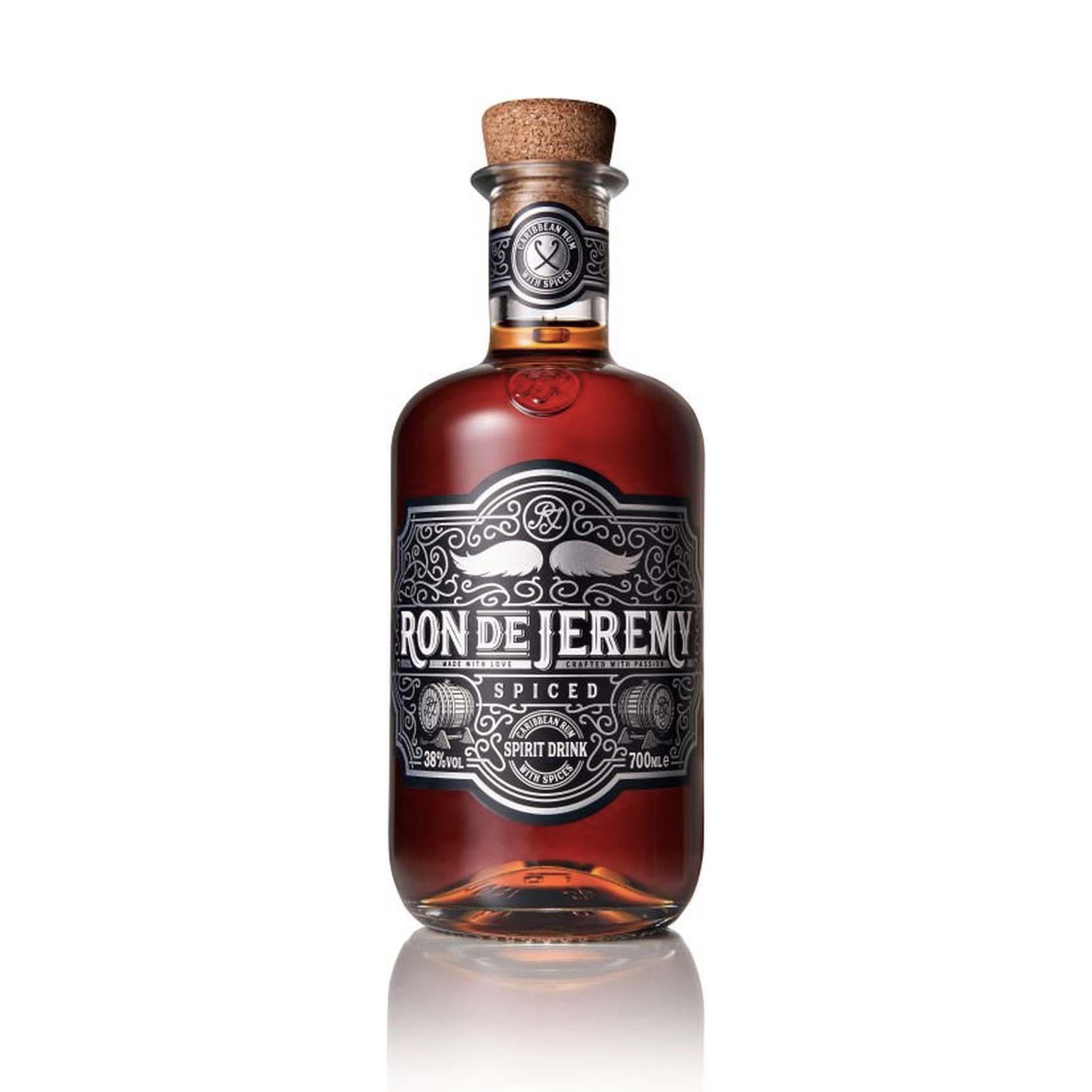 RON DE JEREMY SPICED 38% 0,7l (holá láhev)