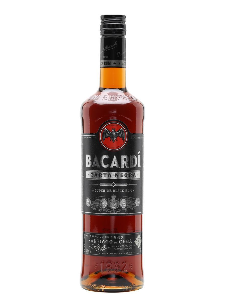 Bacardi Carta Negra 40% 0,7L (holá láhev)