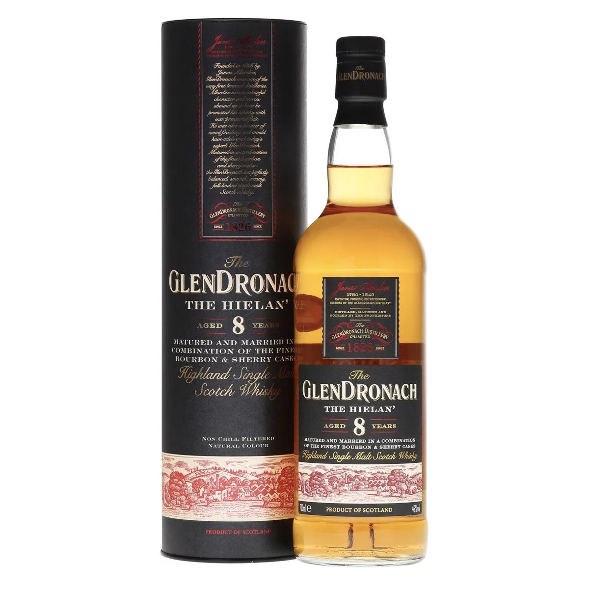Glendronach 8 yo the Hielan 46% 0,7l (Tuba)