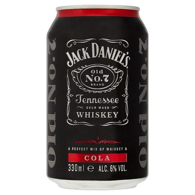 JACK DANIELS & COLA 6% 6% 0,33l (holá láhev)