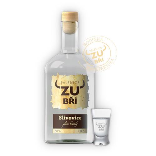 Pálenice Zubří Zubří Slivovice 50% 0,5l