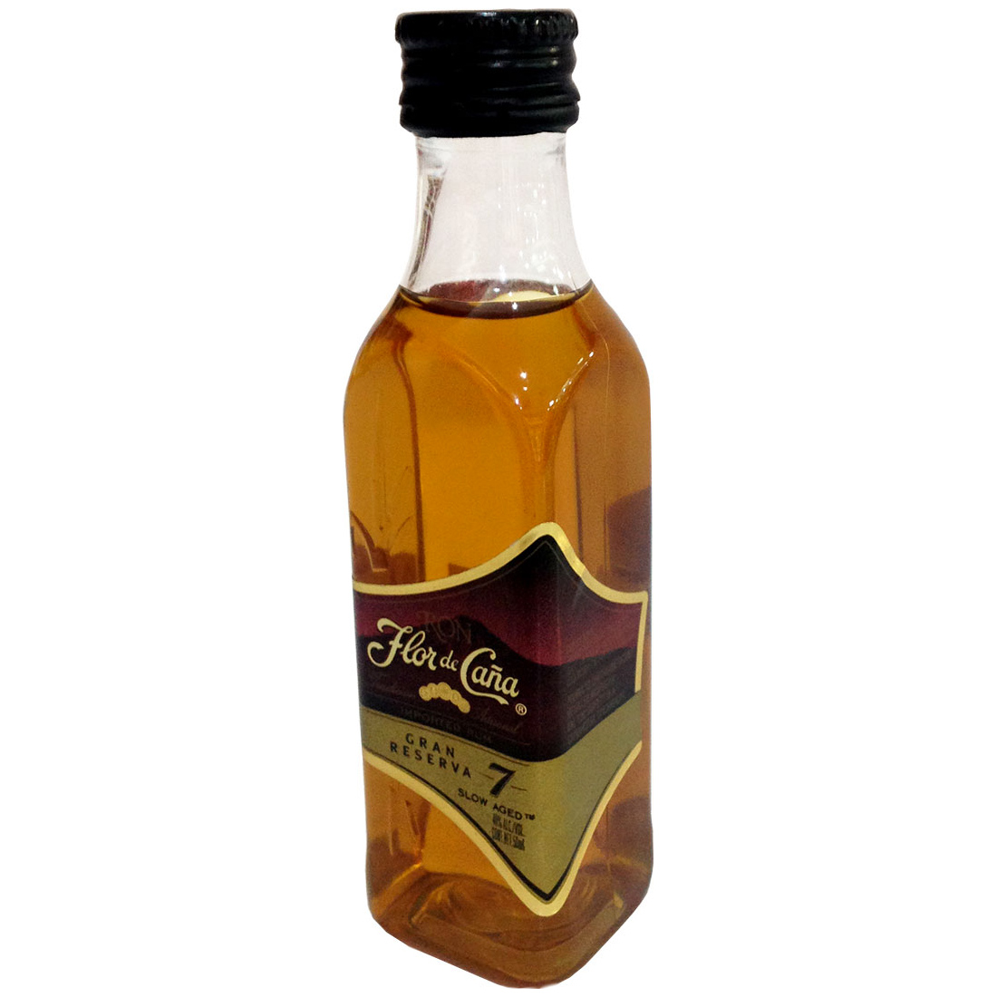 Flor de Cana 7 YO, miniatura, 40%, 0,05l (holá lahev)