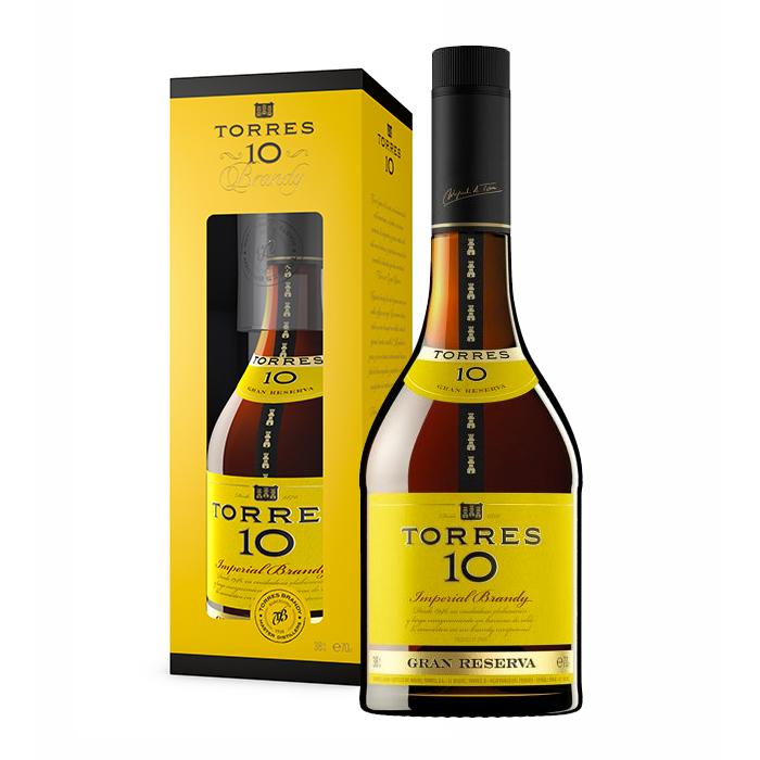 Torres 10 Years Old Gran Reserva 40% 0,7l (Karton + 1 sklenička)