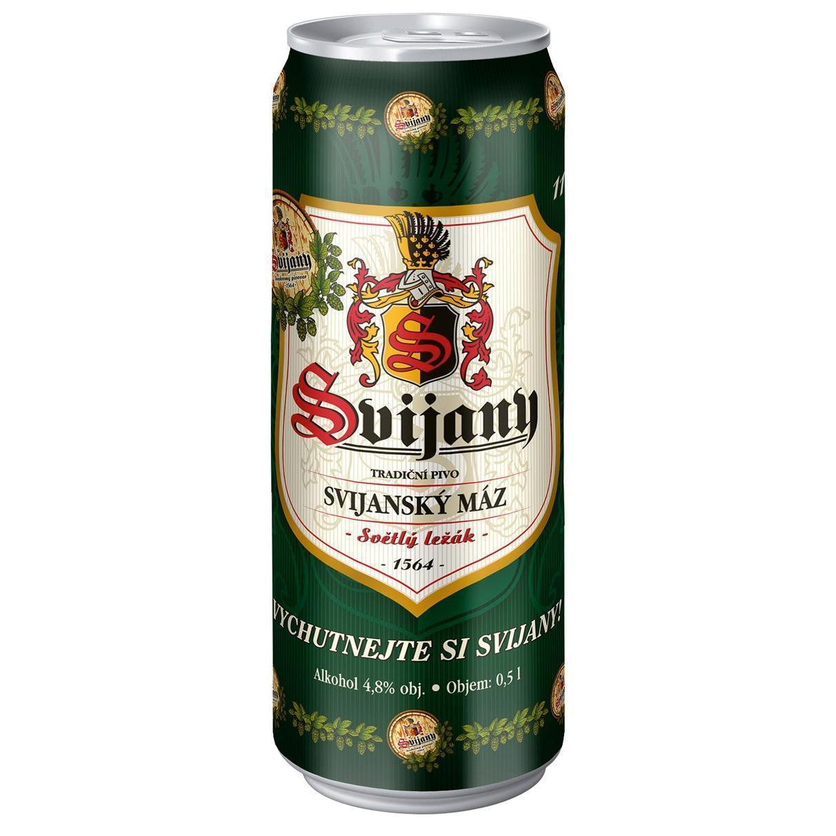 Svijanský máz ležák plech 0,5l