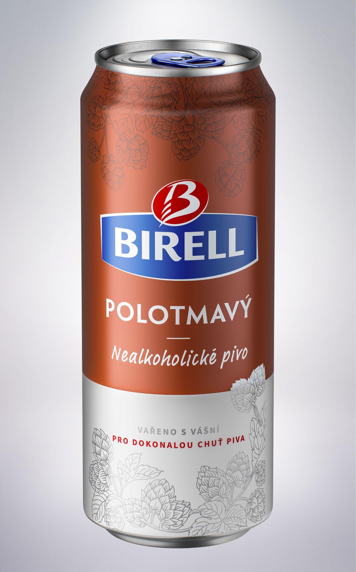 Birell Polotmavý plech 0,5l