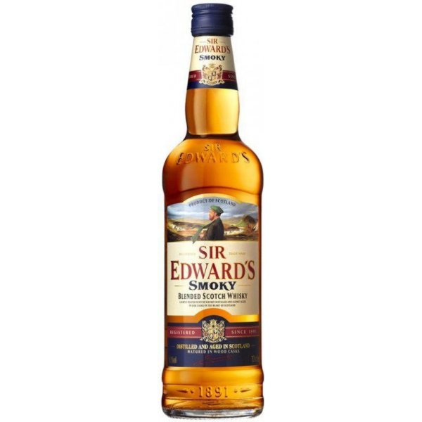 Sir Edward's Smoky Blended Scotch Whisky 40% 0,7l (Karton)