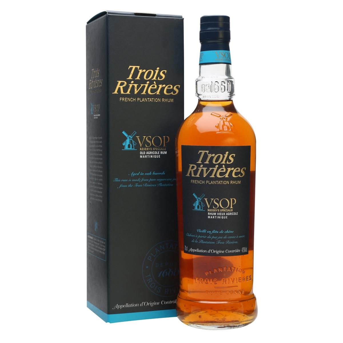 Rum Trois Rivieres VSOP box 40% 0,7l (holá láhev)