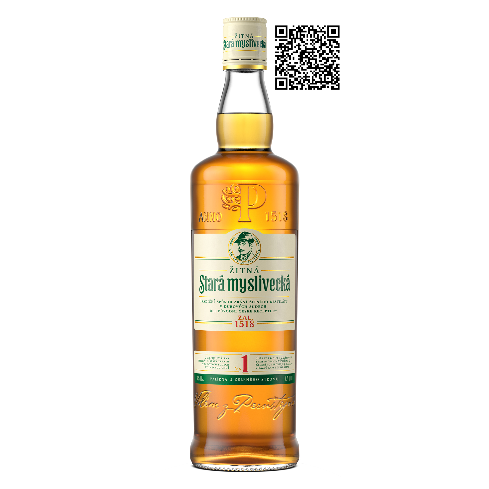 Stará Myslivecká Žitná 38% 0,7L (holá láhev)