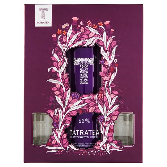 Karloff Tatratea Goralský 62% 0,7 l (dárkové balení 2 pohárky)