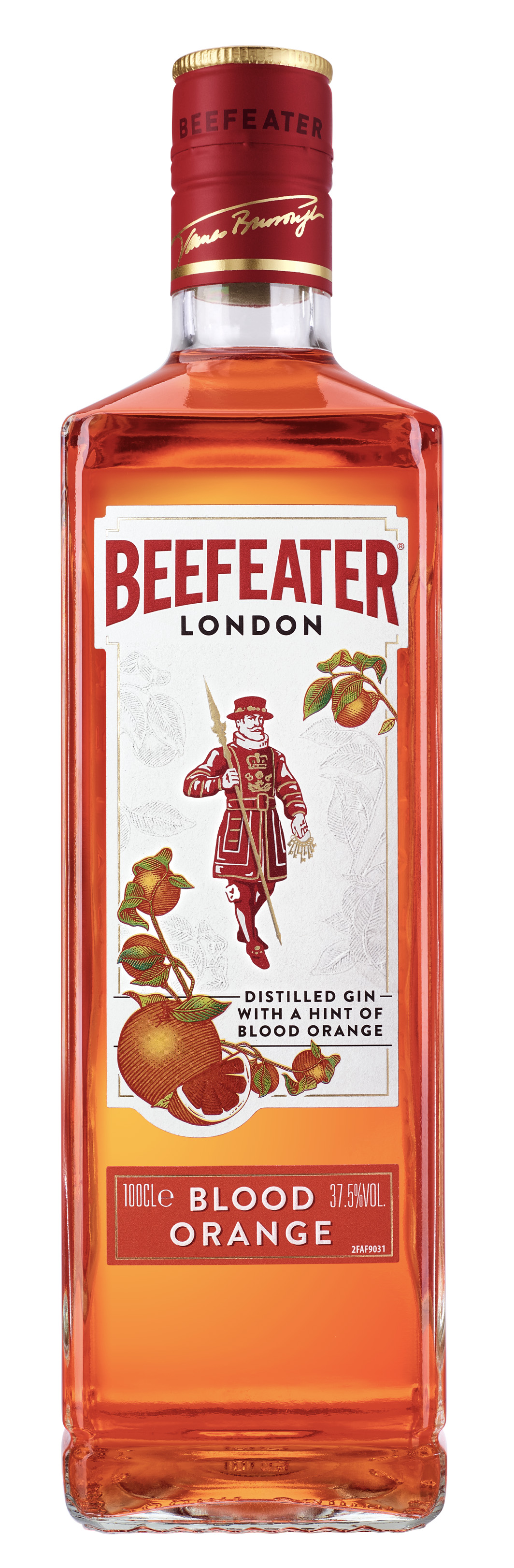 Beefeater Blood Orange 38% 1l (holá láhev)