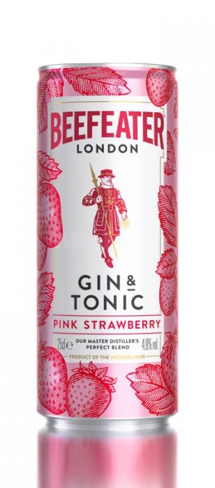 Beefeater Gin & Tonic Pink Strawberry 4,9% 0,25 l
