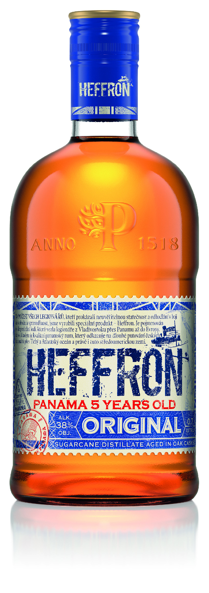 Heffron 38% 0,7l (holá láhev)