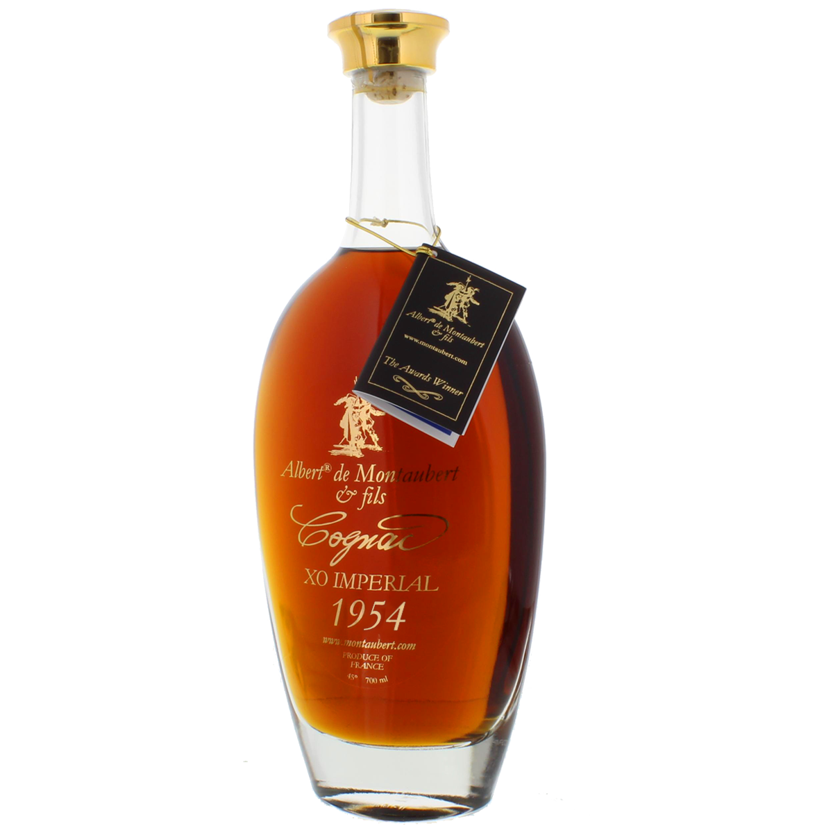 Cognac Albert de Montaubert 1954 40% 0,7l (Dřevěný obal)