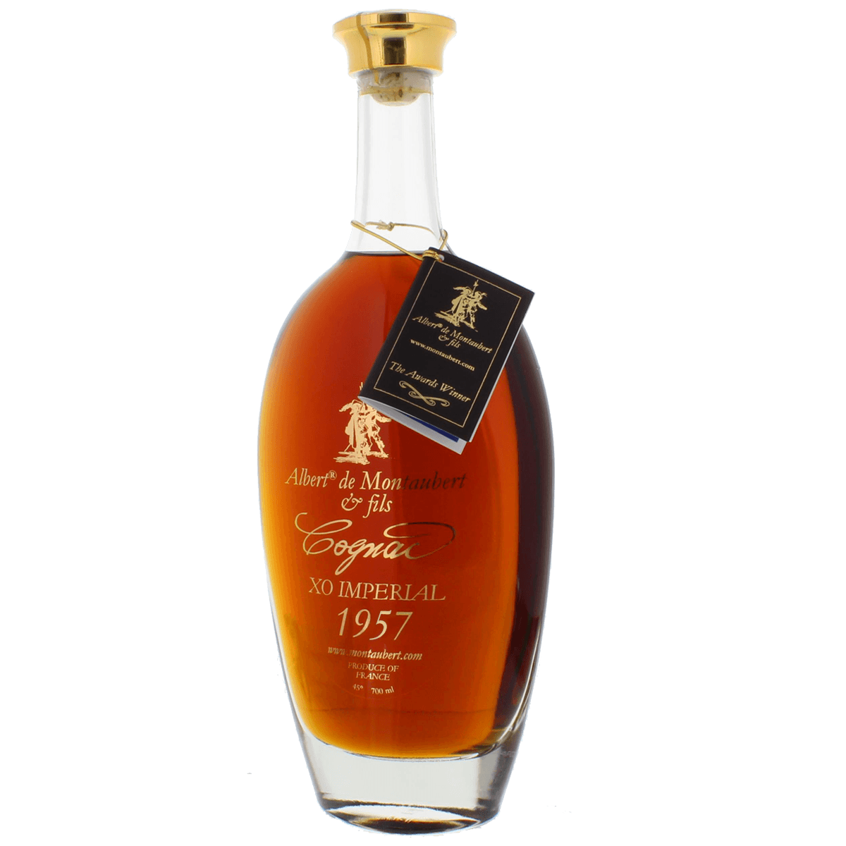 Cognac Albert de Montaubert 1957 40% 0,7l (Dřevěný obal)