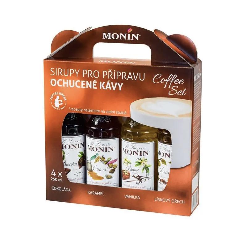 Dárkový coffee box Monin 4x250ml