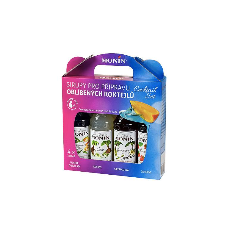 Dárkový cocktailový box Monin 4x250ml