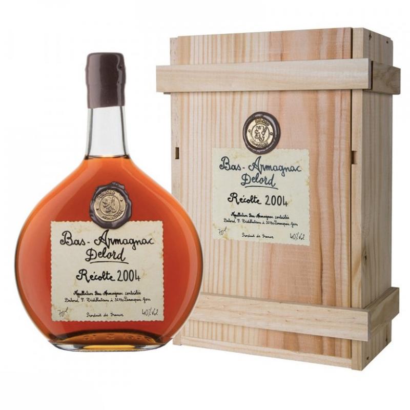 Armagnac Delord Millésimés - 2004 40% 0,7 (Dřevěný obal)